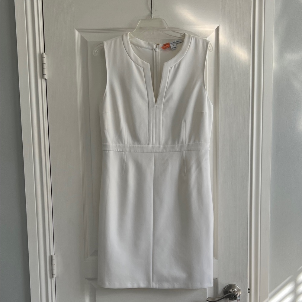 Diane Von Furstenberg White Mini Dress